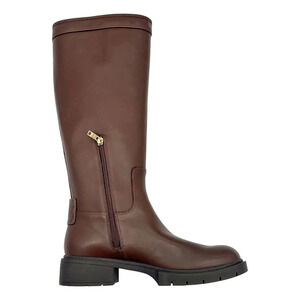 Coach Women's Julietta Sculpted C Lug Sole Tall Riding Boots Walnut - Medium
